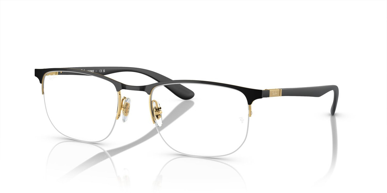 ANTEOJOS RAY-BAN ÓPTICOS RX6513 NEGRO UNISEX - 2