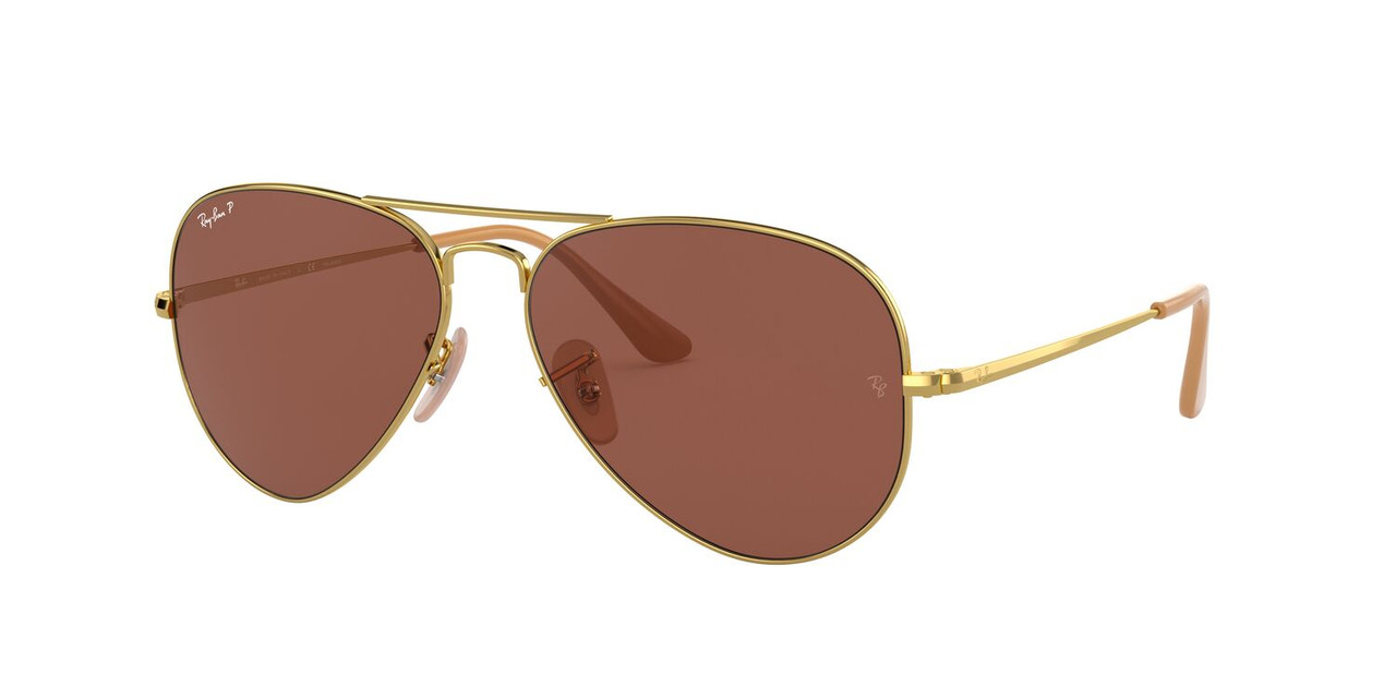 ANTEOJOS SOL RAY-BAN RB3689 AVIATOR METAL II DORADO UNISEX - 2