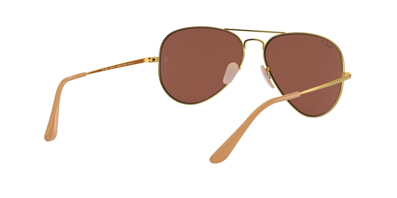 ANTEOJOS SOL RAY-BAN RB3689 AVIATOR METAL II DORADO UNISEX - 5