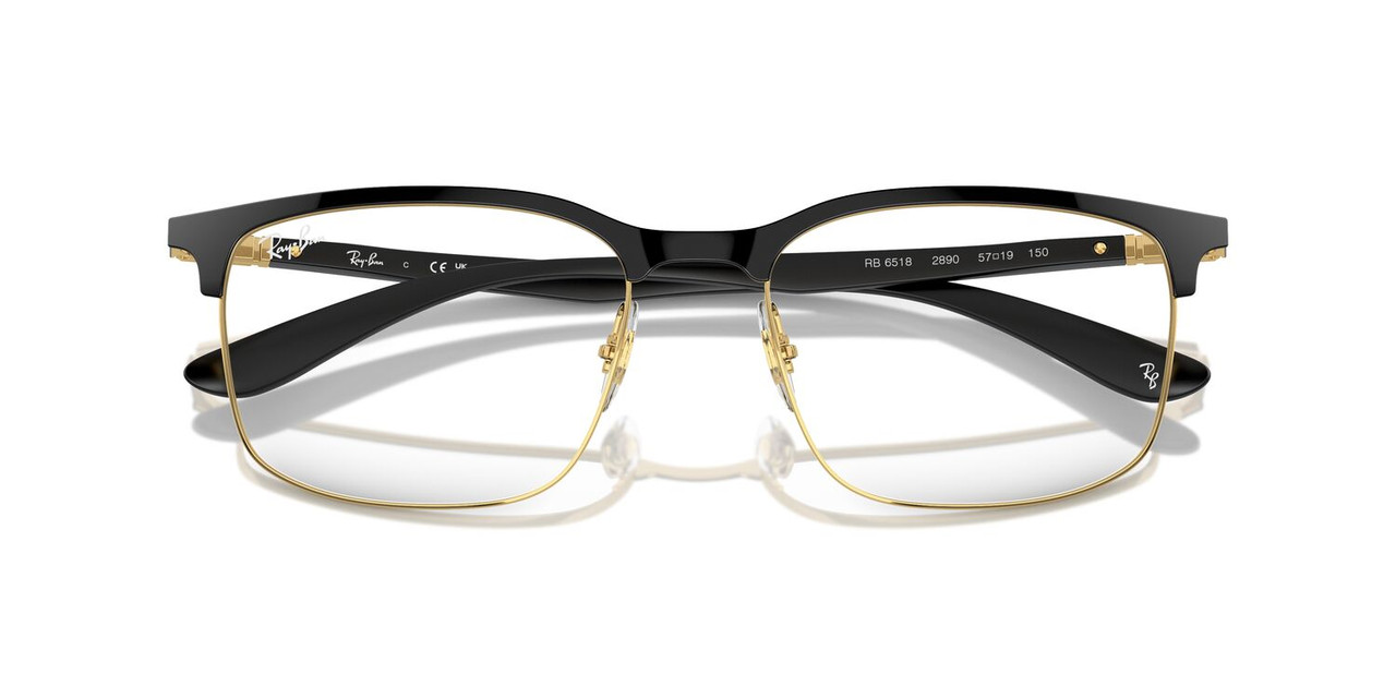 ANTEOJOS RAY-BAN ÓPTICOS RX6518 NEGRO UNISEX - 5