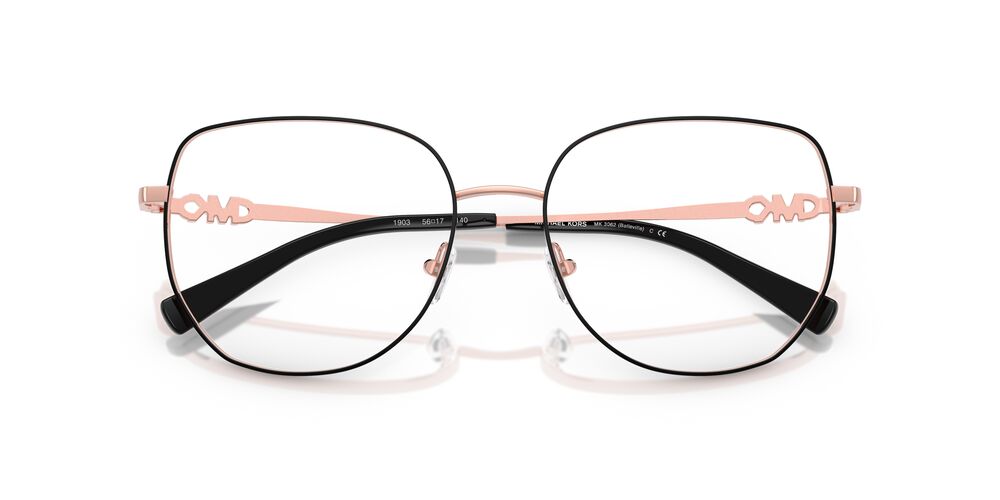 ANTEOJOS ÓPTICOS MICHAEL KORS MK3062 BELLEVILLE BLACK SHINY EN COLOR NEGRO MUJER - 5