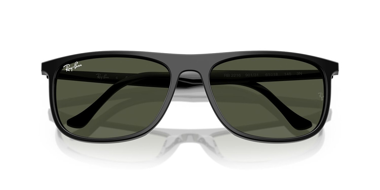 ANTEOJOS DE SOL RAY-BAN RB2216 BLACK GREEN EN COLOR NEGRO UNISEX - 4