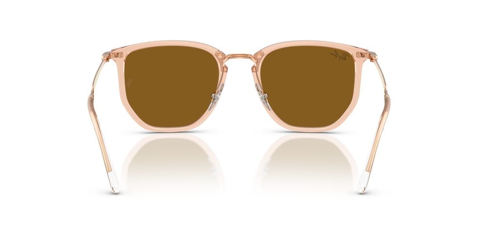 ANTEOJOS DE SOL RAY-BAN RB4451 TRANSPARENT BEIGE BROWN EN COLOR CAFE UNISEX - 4