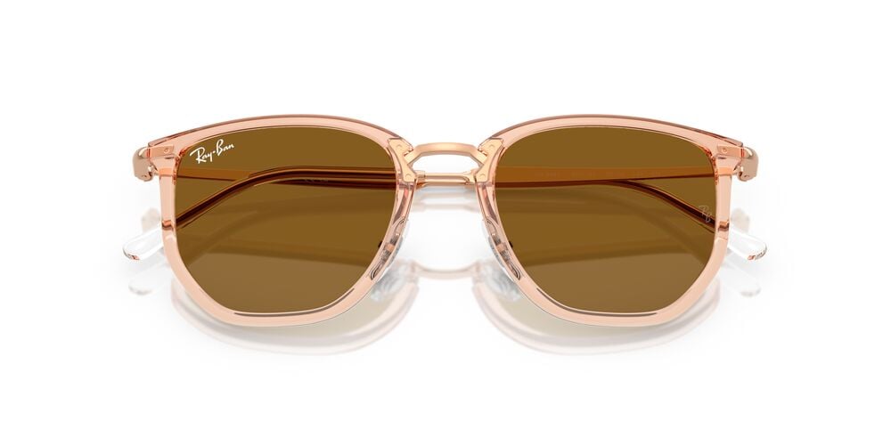 ANTEOJOS DE SOL RAY-BAN RB4451 TRANSPARENT BEIGE BROWN EN COLOR CAFE UNISEX - 5