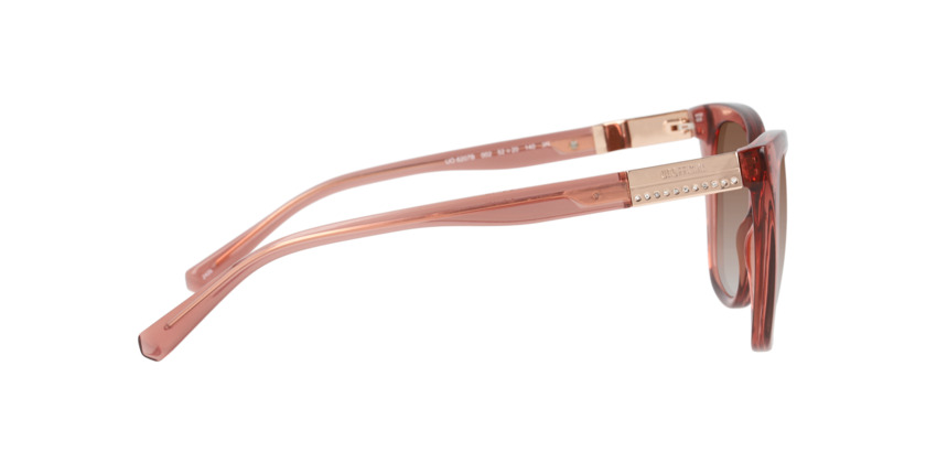 ANTEOJOS DE SOL UNOFFICIAL TRANSPARENT SOFT PINK GRADIENT BROWN 0UO6207B ROSADO MUJER - 4