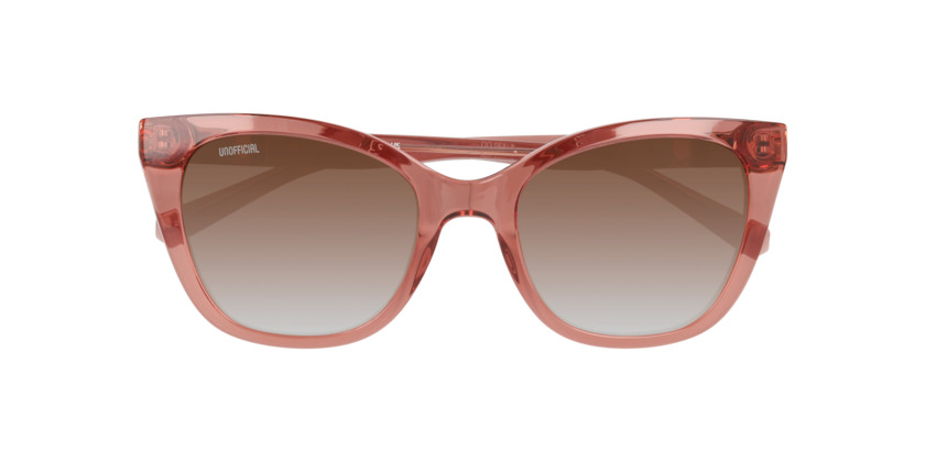 ANTEOJOS DE SOL UNOFFICIAL TRANSPARENT SOFT PINK GRADIENT BROWN 0UO6207B ROSADO MUJER - 6