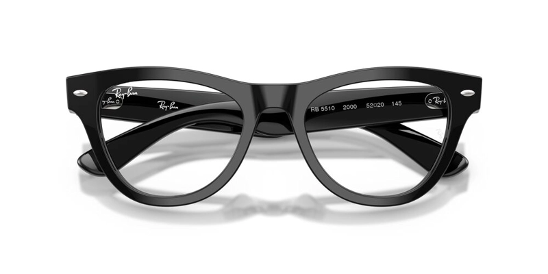 ANTEOJOS OPTICOS RAY-BAN RX5510 BLACK NEGRO MUJER - 5