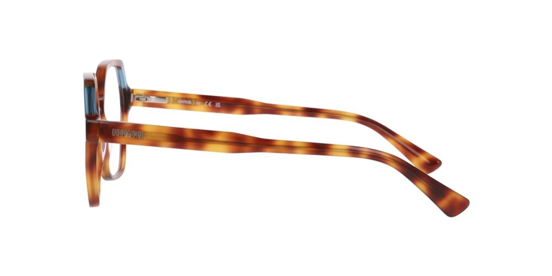 ANTEOJOS OPTICOS UNOFFICIAL 0UO2240 TEAL LAMINATION ON HAVANA MUJER - 3