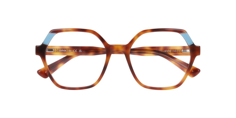 ANTEOJOS OPTICOS UNOFFICIAL 0UO2240 TEAL LAMINATION ON HAVANA MUJER - 5