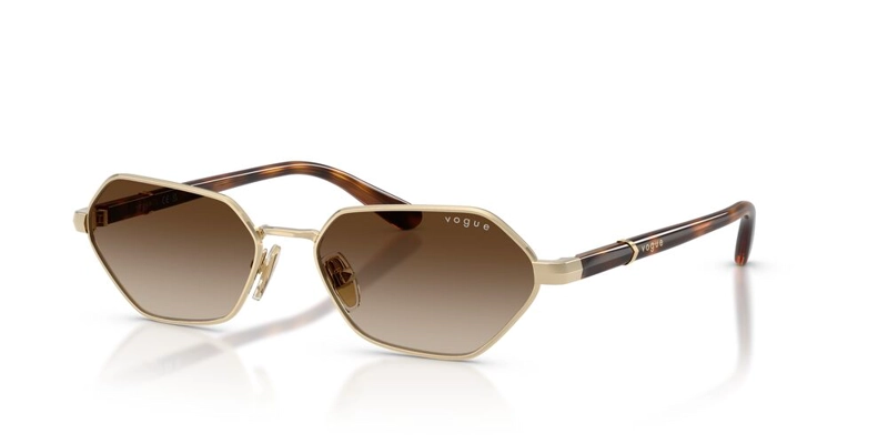 ANTEOJOS DE SOL MUJER VOGUE PALE GOLD BROWN GRADIENT DORADO - 2
