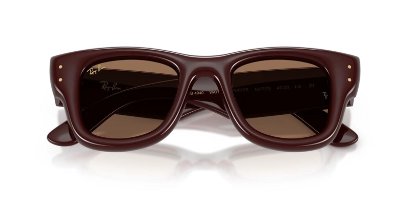 ANTEOJOS DE SOL UNISEX RAY-BAN WAYFARER PUFFER DARK BROWN DARK BROWN CAFE - 5