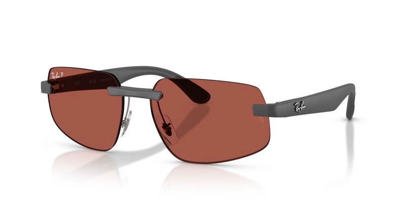 ANTEOJOS DE SOL UNISEX RAY-BAN SAND GREY POLAR RED GRIS - 2