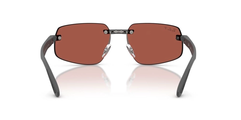 ANTEOJOS DE SOL UNISEX RAY-BAN SAND GREY POLAR RED GRIS - 4