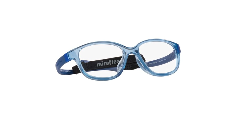 ANTEOJOS OPTICOS UNISEX MIRAFLEX TRANSLUCENT BLUE AZUL - 6
