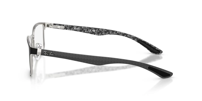 ANTEOJOS OPTICOS UNISEX RAY-BAN MATTE BLACK ON SILVER NEGRO - 3