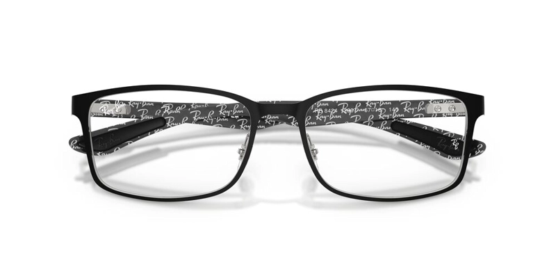 ANTEOJOS OPTICOS UNISEX RAY-BAN MATTE BLACK ON SILVER NEGRO - 5