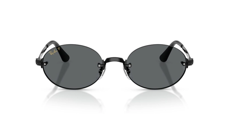 ANTEOJOS DE SOL UNISEX RAY-BAN BLACK DARK GREY POLAR NEGRO - 1