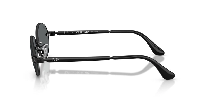 ANTEOJOS DE SOL UNISEX RAY-BAN BLACK DARK GREY POLAR NEGRO - 3