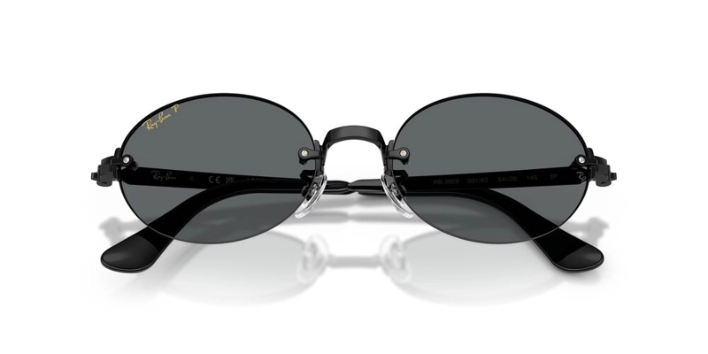 ANTEOJOS DE SOL UNISEX RAY-BAN BLACK DARK GREY POLAR NEGRO - 5