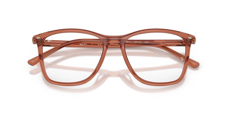 ANTEOJOS OPTICOS UNISEX RAY-BAN TRANSPARENT BROWN CAFE - 5