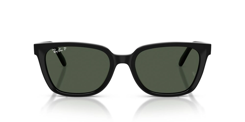 ANTEOJOS DE SOL UNISEX RAY-BAN BLACK POLAR DARK GREEN NEGRO - 1