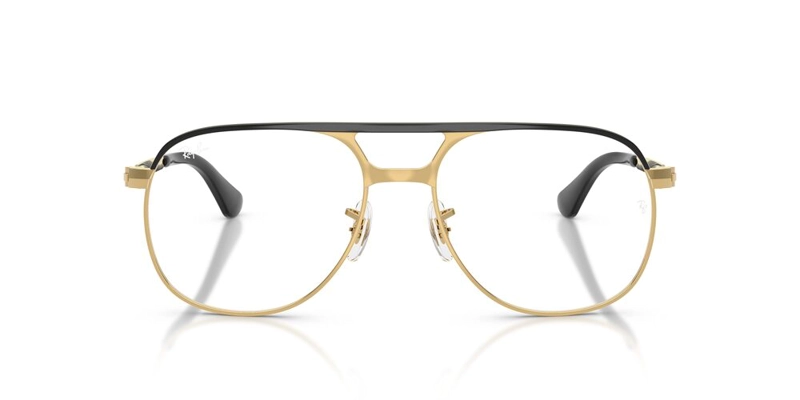 ANTEOJOS OPTICOS UNISEX RAY-BAN BILL MAX MATTE BLACK ON GOLD NEGRO - 1