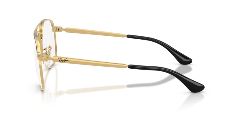 ANTEOJOS OPTICOS UNISEX RAY-BAN BILL MAX MATTE BLACK ON GOLD NEGRO - 3