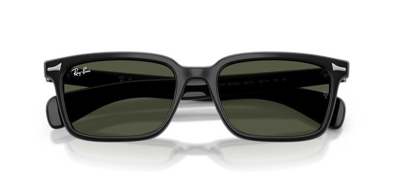 ANTEOJOS DE SOL UNISEX RAY-BAN BRUNEL BLACK GREEN NEGRO - 5