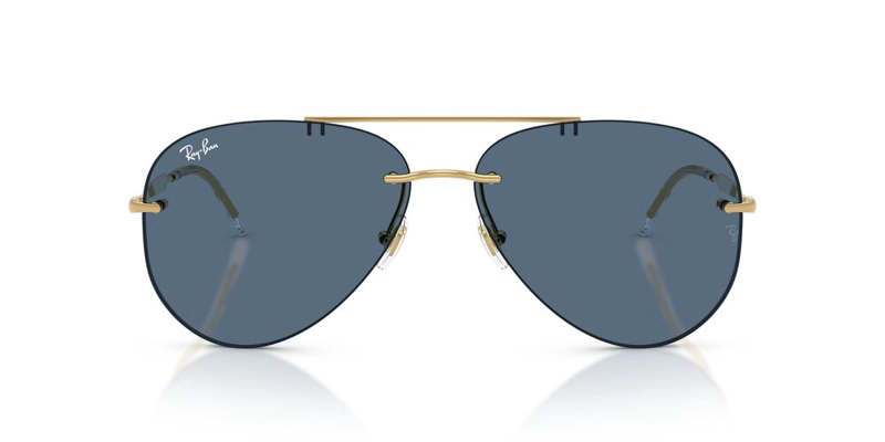 ANTEOJOS DE SOL UNISEX RAY-BAN ARISTA DARK BLUE DORADO - 1