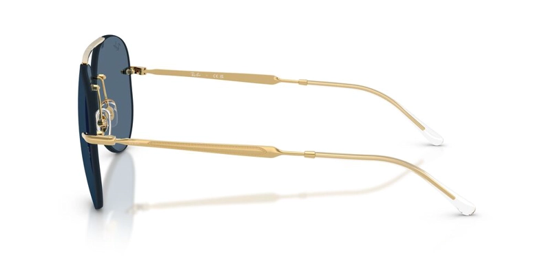 ANTEOJOS DE SOL UNISEX RAY-BAN ARISTA DARK BLUE DORADO - 3