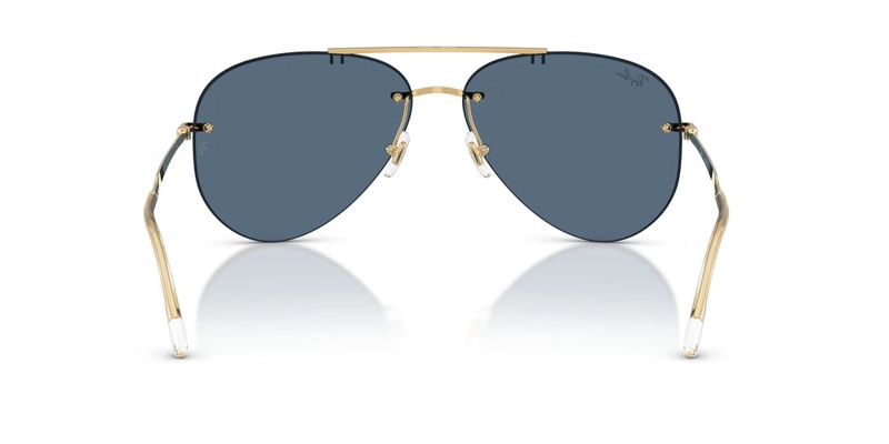 ANTEOJOS DE SOL UNISEX RAY-BAN ARISTA DARK BLUE DORADO - 4