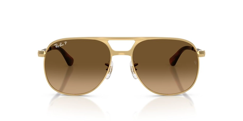 ANTEOJOS DE SOL UNISEX RAY-BAN BILL MAX ARISTA POLAR BROWN GRADIENT BROWN DORADO - 1
