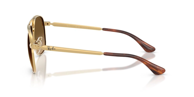 ANTEOJOS DE SOL UNISEX RAY-BAN BILL MAX ARISTA POLAR BROWN GRADIENT BROWN DORADO - 3