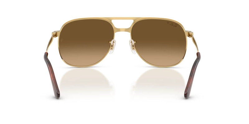 ANTEOJOS DE SOL UNISEX RAY-BAN BILL MAX ARISTA POLAR BROWN GRADIENT BROWN DORADO - 4