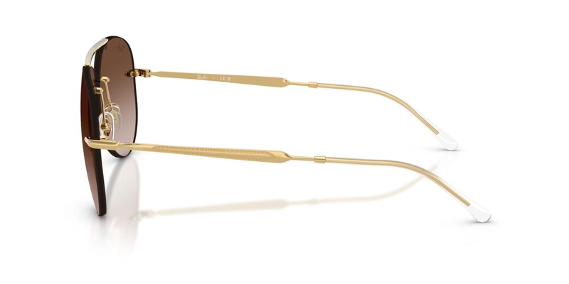 ANTEOJOS DE SOL UNISEX RAY-BAN ARISTA LIGHT BROWN GRADIENT DARK BROWN DORADO - 3