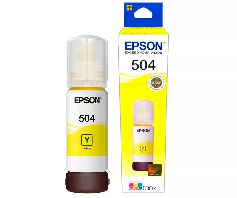 TINTA BOTELLA EPSON T504420-AL AMARILLO T504 70ML ECOTANK - 1