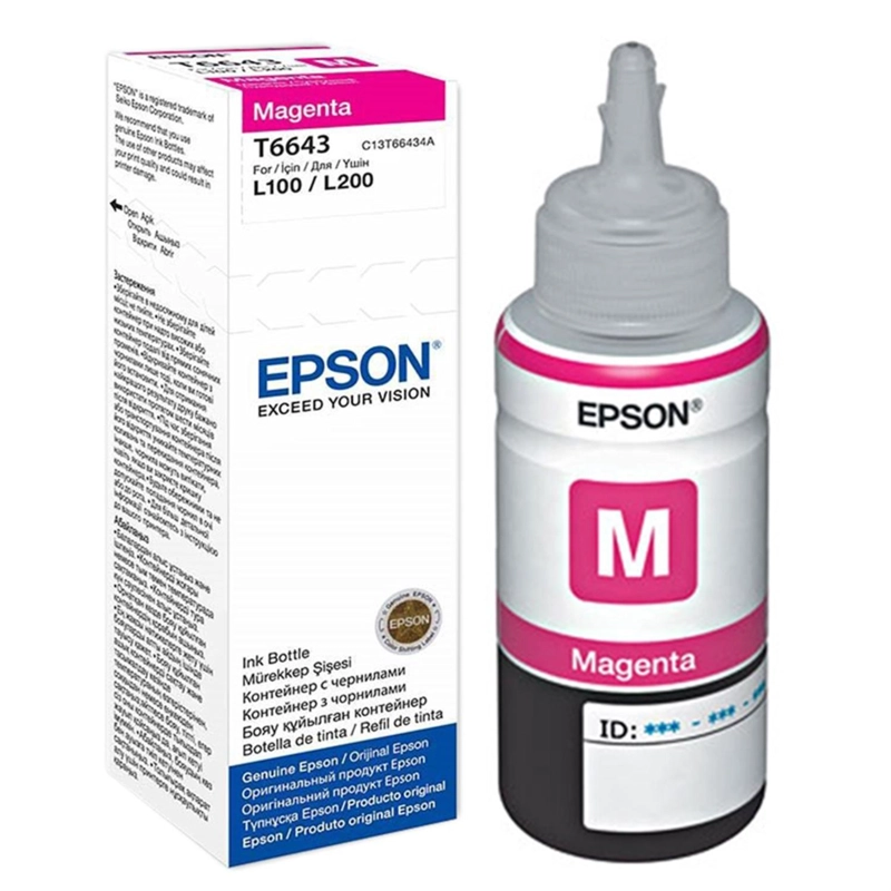 BOTELLA EPSON T664320-AL MAGENTA TINTA T664 ORIGINAL - 1