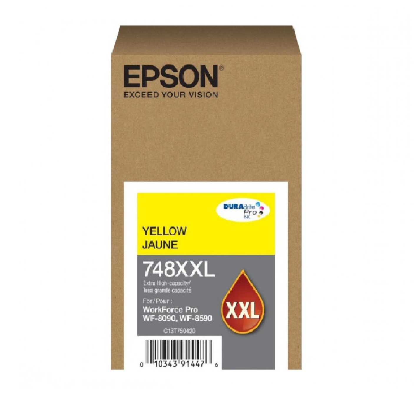 TINTA EPSON XXL AMARILLO AMARILLA ORIGINAL 748 - 1