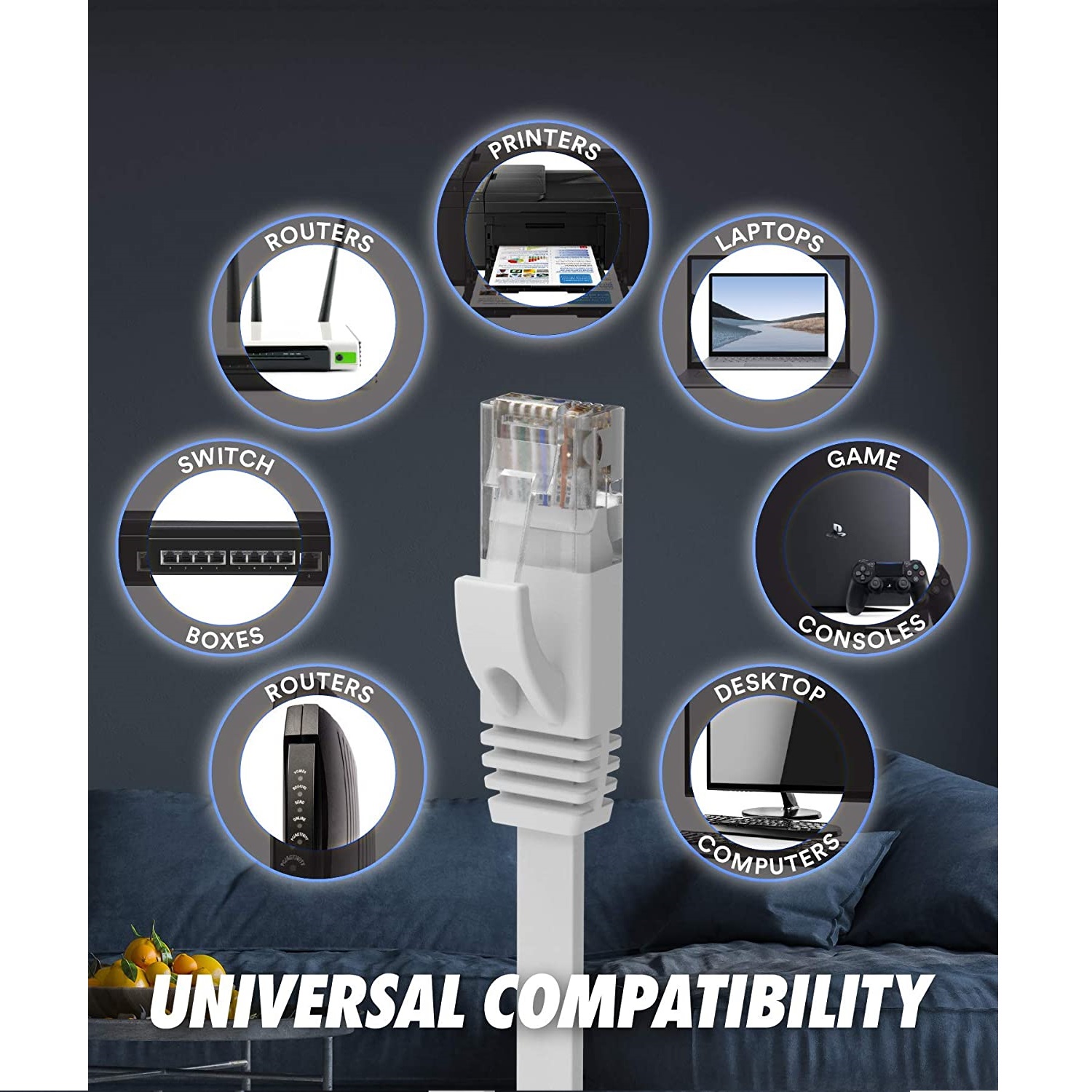 CABLE UTP CAT 6 RJ45 ARMADO 50CM ULINK - 2