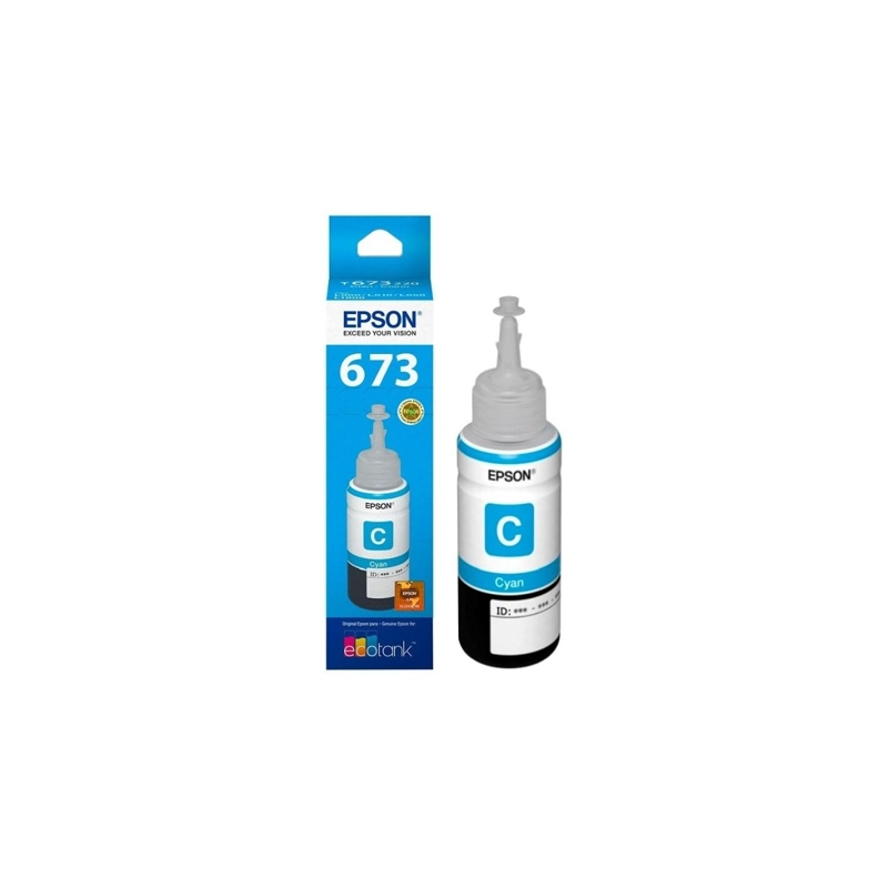 TINTA BOTELLA EPSON CYAN T673 ECOTANK 70ML - 3
