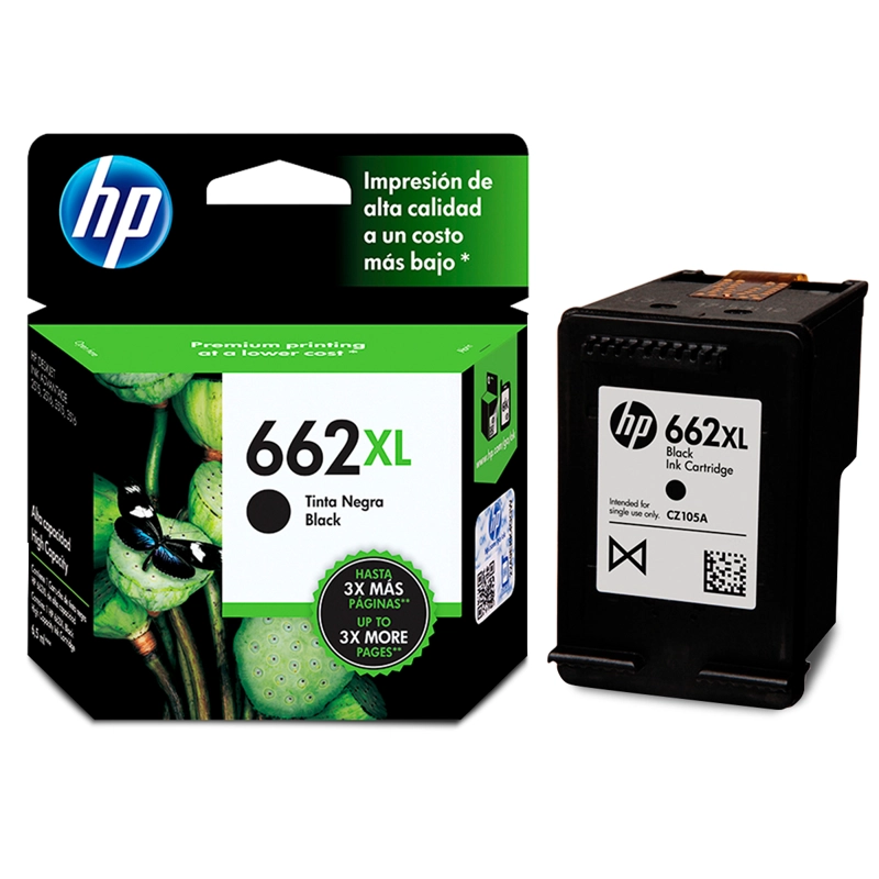 3-Pack 662XL Black & Tri-Color Ink Cartridges - Remanufactured For HP Deskjet 1015, 1515, 2545, 2645