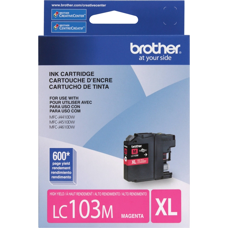 CARTUCHO BROTHER TINTA LC-103M MAGENTA 3 CM - 2