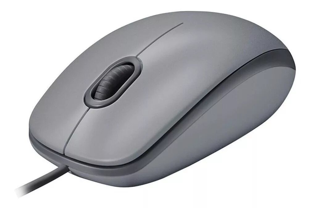 MOUSE LOGITECH M110 SILENT CON CABLE GRIS - 4