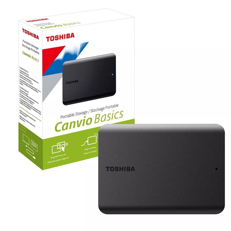 DISCO DURO EXTERNO TOSHIBA CANVIO BASICS 2TB USB 3.0 NEGRO