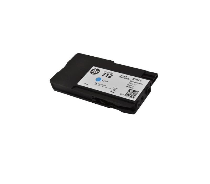 CARTUCHO HP TINTA 712 CYAN 29 ML DESIGNJET ORIGINAL DESIGNJET T210 T230 T250 T630 T650 2.5 CM - 3