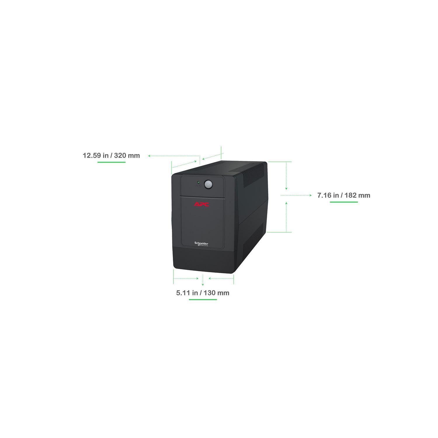 UPS APC EASY 1200VA TORRE 230V 4 TOMAS AVR BVG1200I-MSX - 4