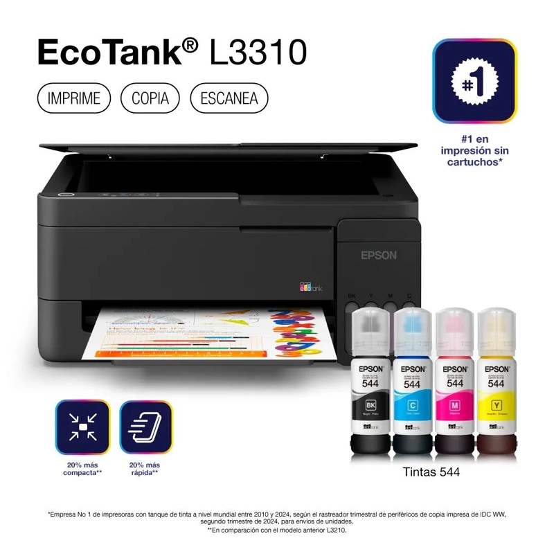 IMPRESORA MULTIFUNCIONAL EPSON ECOTANK L3310 C11CL61302 - 7