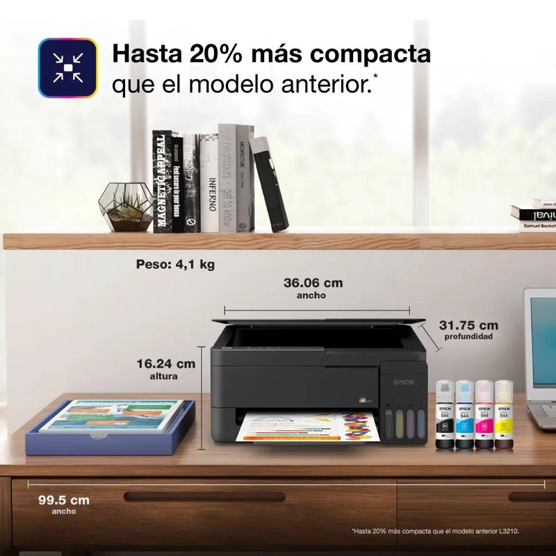 IMPRESORA MULTIFUNCIONAL EPSON ECOTANK L3310 C11CL61302 - 8