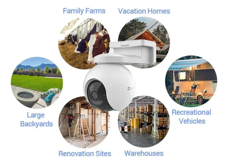 CAMARA EZVIZ 2K PT CS-EB8-4G EB8 CON BATERIA Y TECNOLOGIA 4G - 5