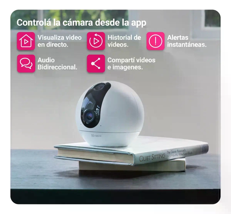 CAMARA DE SEGURIDAD WIFI DUAL C60P AUTO-TRACKING 2K EZVIZ - 3